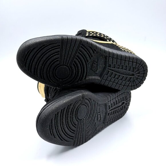 Nike Wmns Dunk Sky High Studs QS 'Black Metallic Gold' - Picture 8 of 10